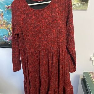 Red and black Torrid dress